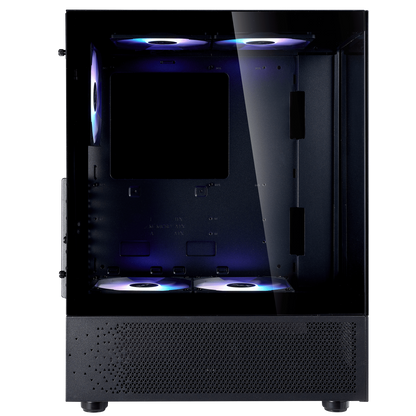 XPG INVADER X MINI 5 x ARGB FANS Compact Mid-Tower Chassis - Black