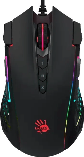 Bloody J90s Activated GAMING RGB Mouse-Black