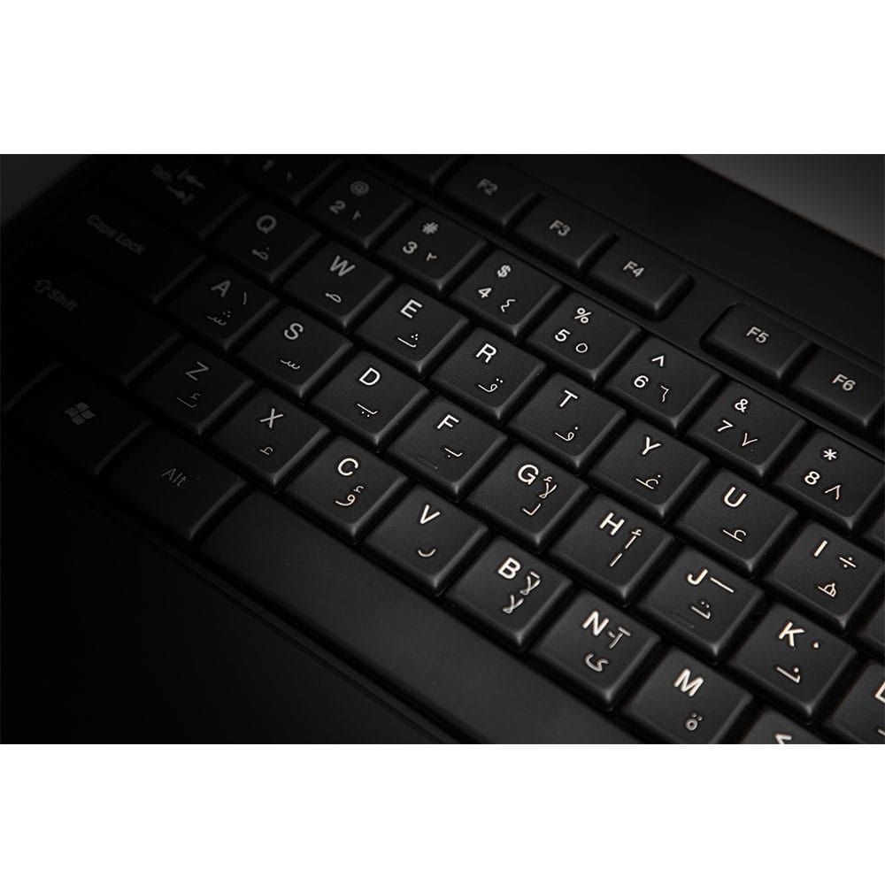 توبي (KB665) لوحة مفاتيح سلكية للوسائط المتعددة للأعمال - أسود 