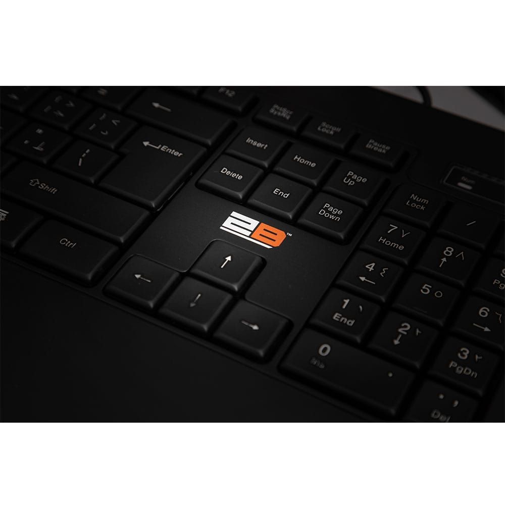 توبي (KB665) لوحة مفاتيح سلكية للوسائط المتعددة للأعمال - أسود 