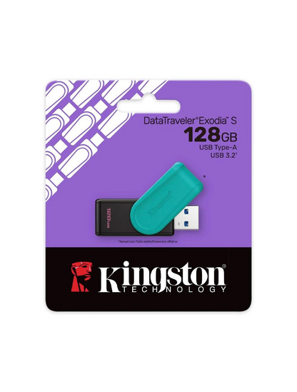 Kingston Exodia S 128GB USB 3.2 Flash Drive black