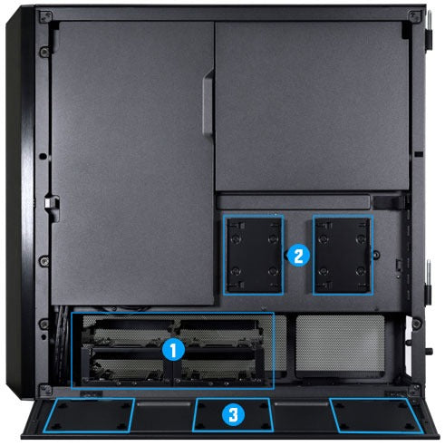 حقيبة ألعاب Lian Li Lancool III RGB E-ATX متوسطة الحجم - لون أسود