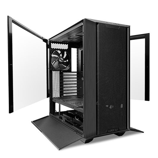 حقيبة ألعاب Lian Li Lancool III RGB E-ATX متوسطة الحجم - لون أسود