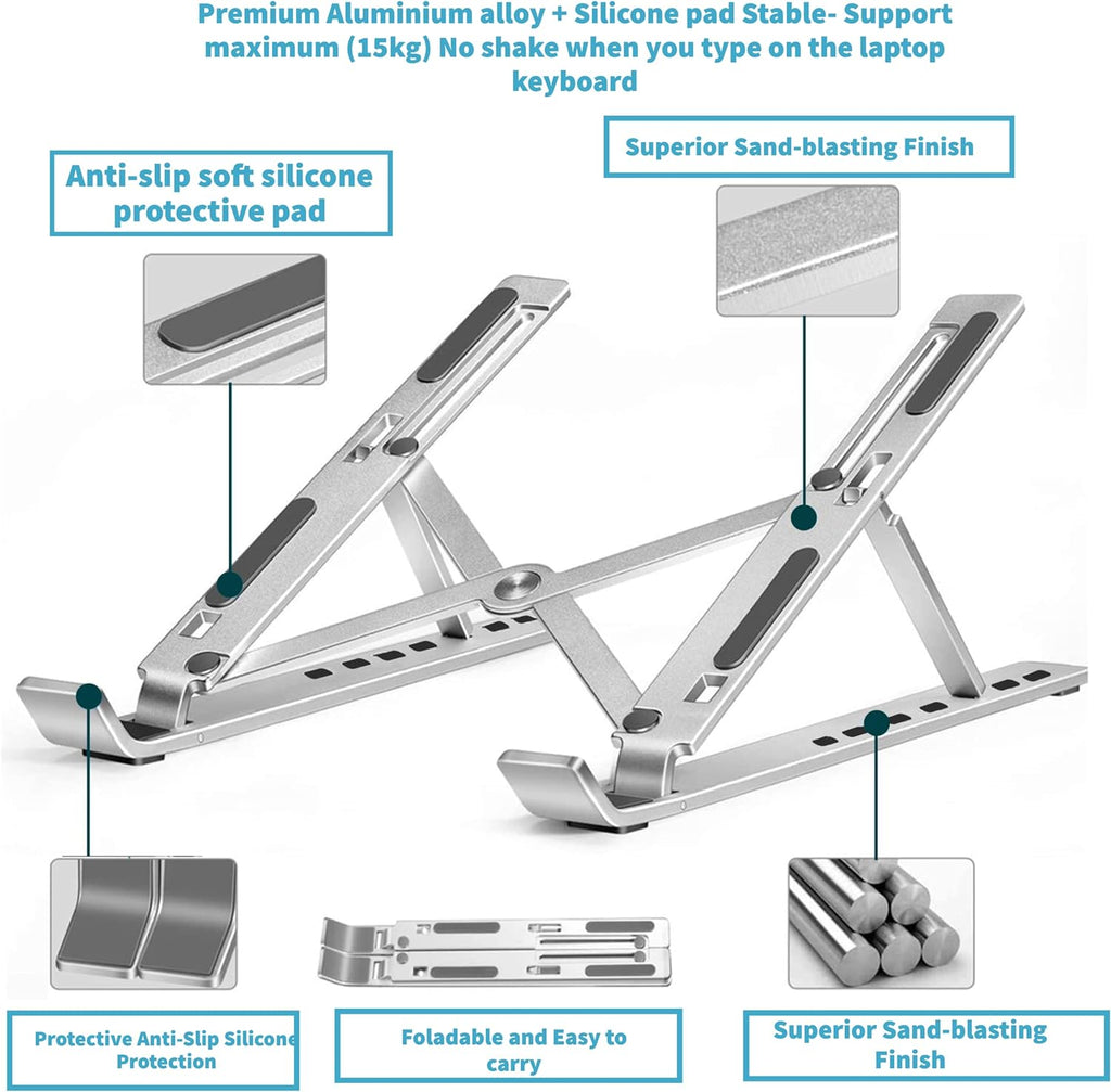 Portable Aluminium Laptop Stand – Alarabiya Computer