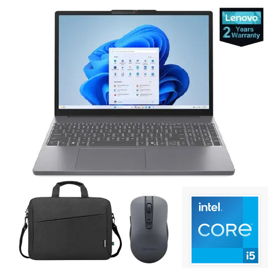 Lenovo IdeaPad Slim 3 15IRH10 intel Core i5-13420H 8 Cores 16GB DDR5 – 512GB SSD – Intel UHD 15.3INCH WUXGA (1920×1200) IPS Aluminium – Bluetooth mouse WL310 – lenovo Bag