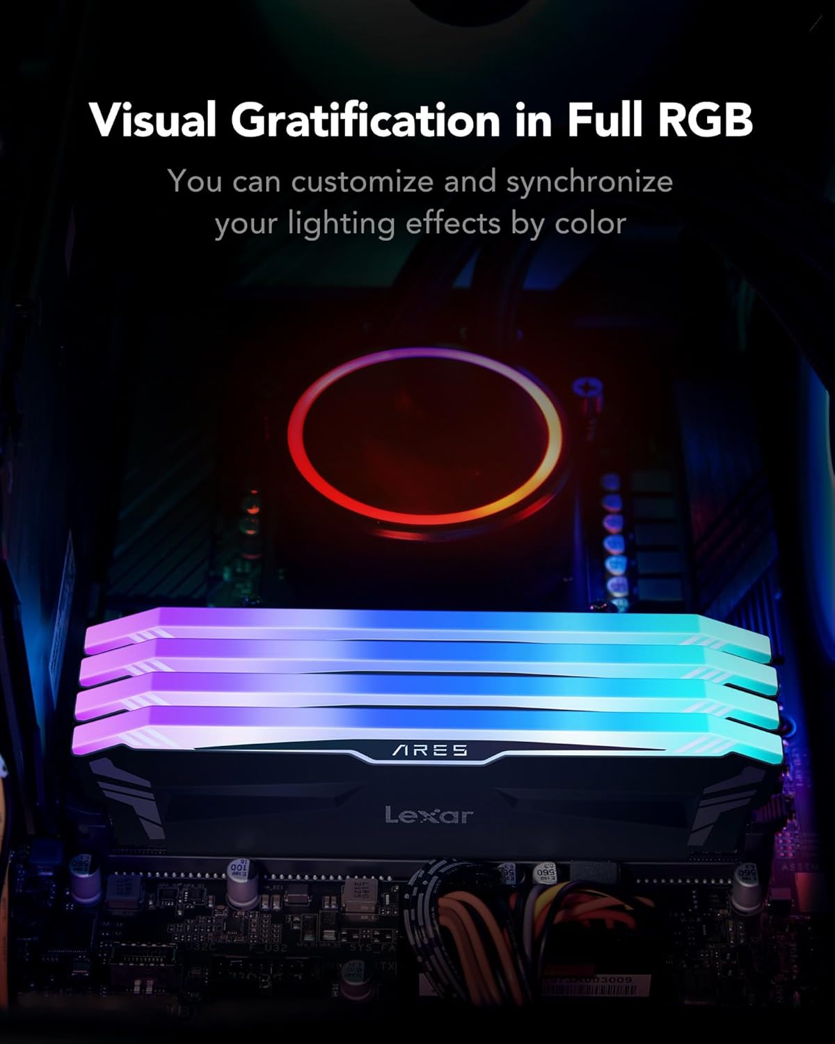 Lexar ARES 16GB KIT (2X8) 3600MHZ CL18 RGB DDR4 Desktop Memory - ALARABIYA COMPUTER
