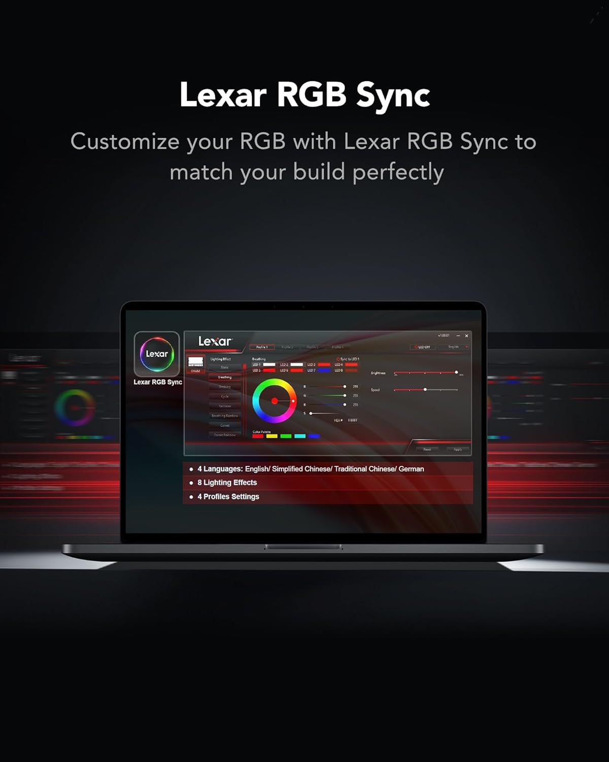 Lexar ARES 16GB KIT (2X8) 3600MHZ CL18 RGB DDR4 Desktop Memory - ALARABIYA COMPUTER