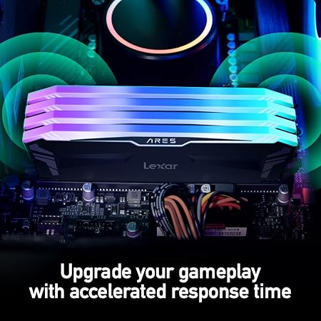 Lexar ARES 32GB KIT (2X16) 3600MHZ CL18 RGB DDR4 Desktop Memory - ALARABIYA COMPUTER