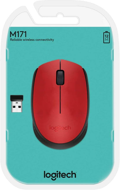 Logitech Wireless Mouse M171, RED,BLUE,BLACK