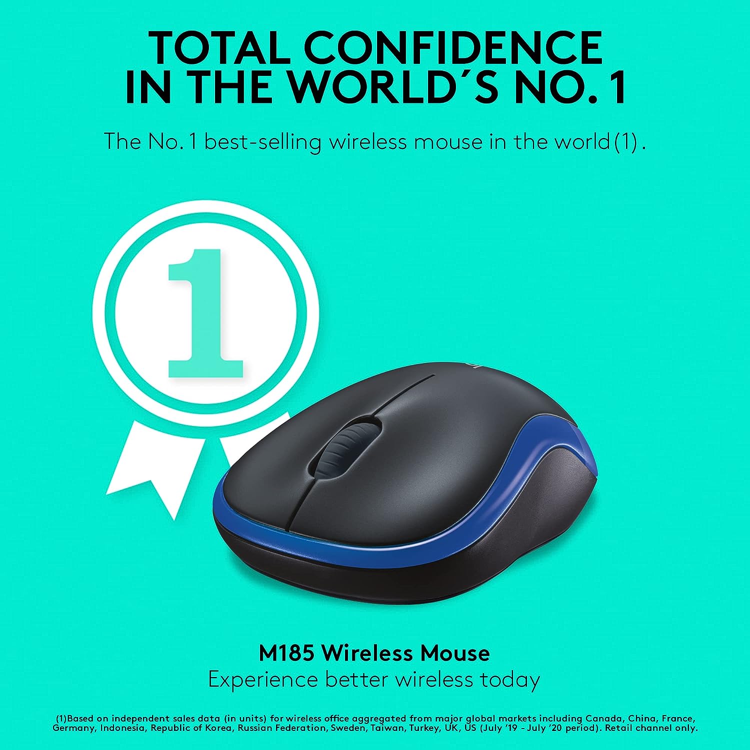 Logitech Wireless Mouse M185 BLUE