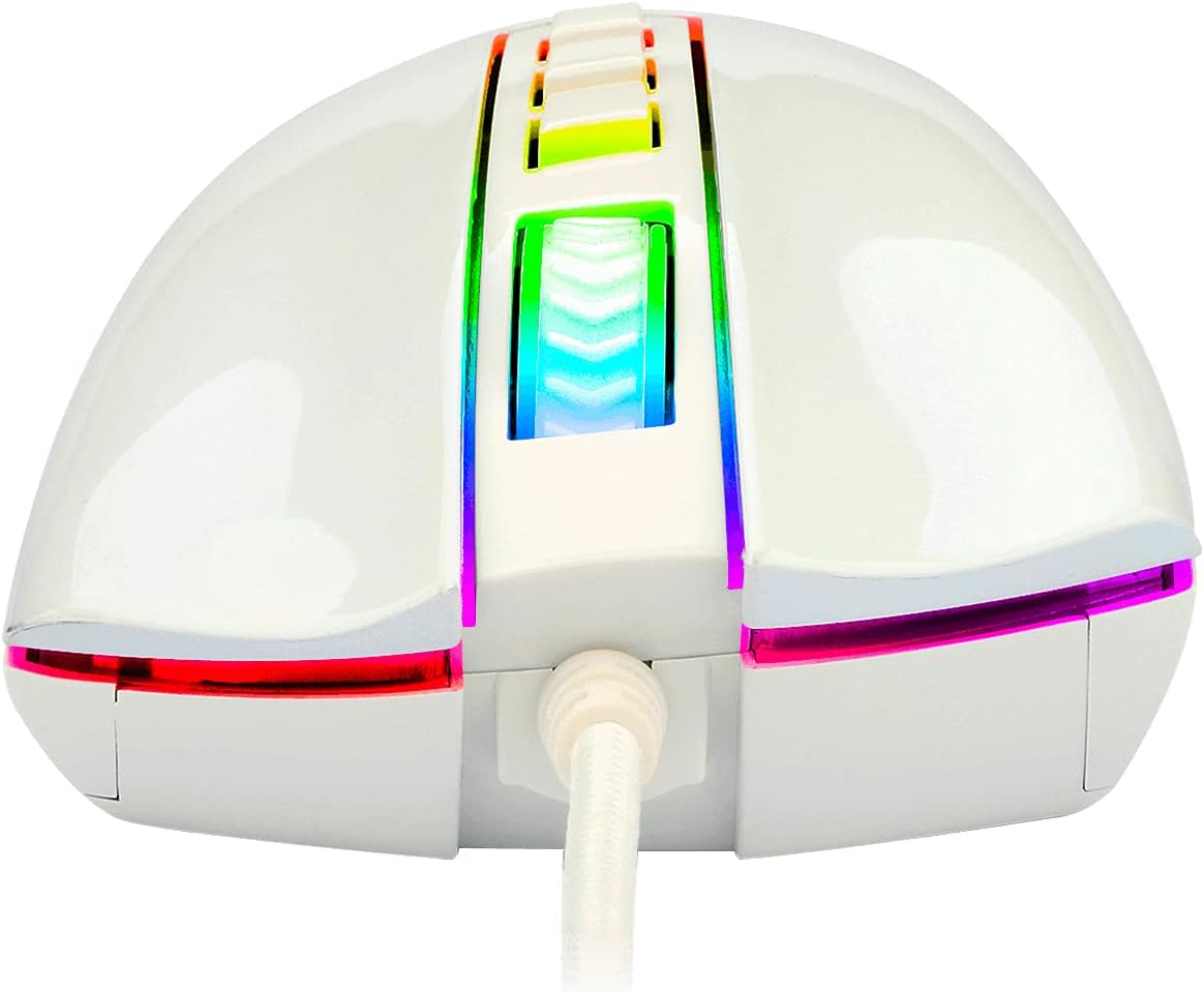 Redragon M711 Cobra White Edition 12400 DPI RGB Gaming Mouse