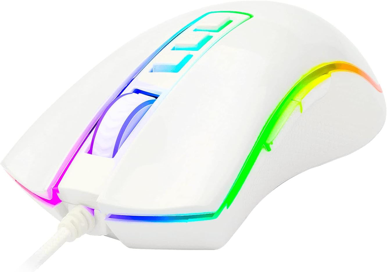 Redragon M711 Cobra White Edition 12400 DPI RGB Gaming Mouse