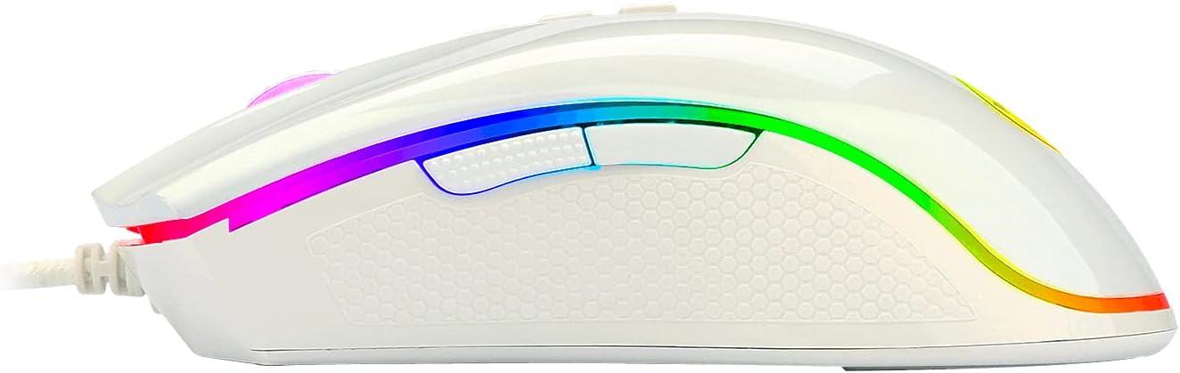 Redragon M711 Cobra White Edition 12400 DPI RGB Gaming Mouse