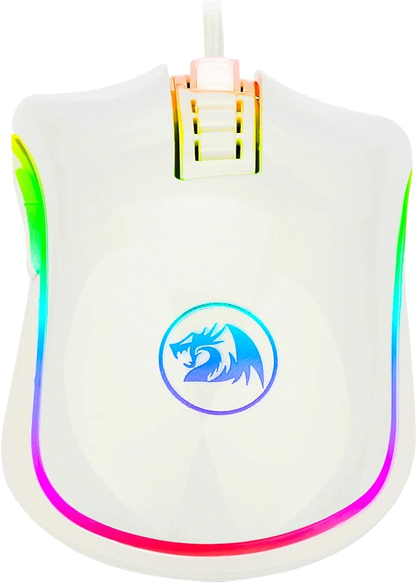 Redragon M711 Cobra White Edition 12400 DPI RGB Gaming Mouse