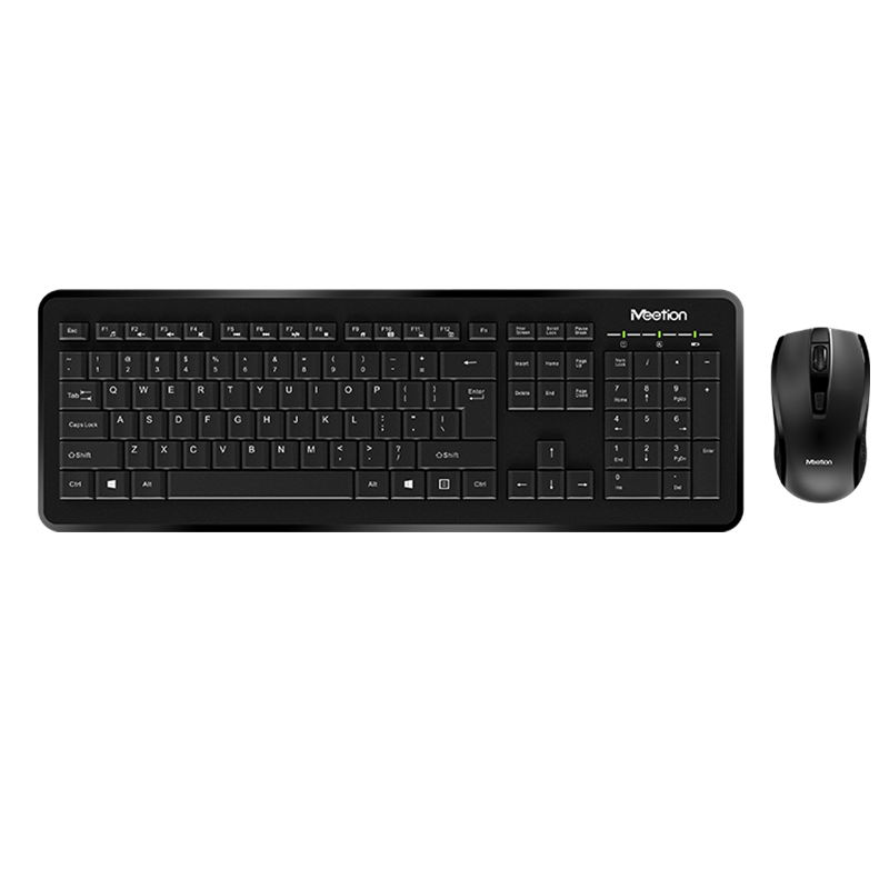 Meetion C4120 Wireless Combo Keyboard and Mouse-Black