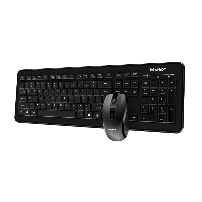 Meetion C4120 Wireless Combo Keyboard and Mouse-Black