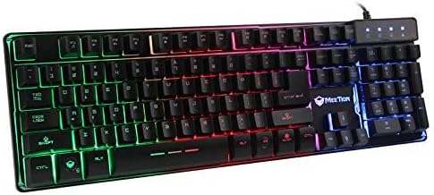Meetion K9300 Waterproof Rainbow Backlit Gaming Keyboard