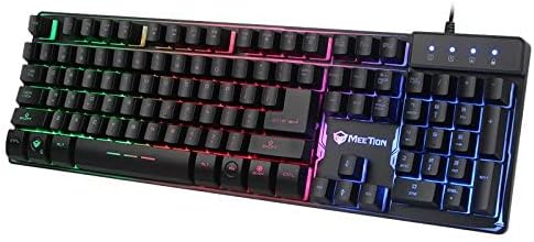 Meetion K9300 Waterproof Rainbow Backlit Gaming Keyboard