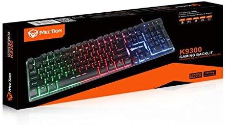 Meetion K9300 Waterproof Rainbow Backlit Gaming Keyboard