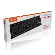 MeeTion MT K100 USB Standard Wired Keyboard Arabic-Black