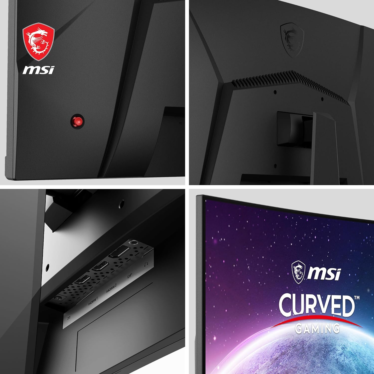 MSI G24C4 E2 24 Inch FHD Curved Gaming Monitor - 1500R 1920 x 1080 VA Panel, 180Hz / 1ms