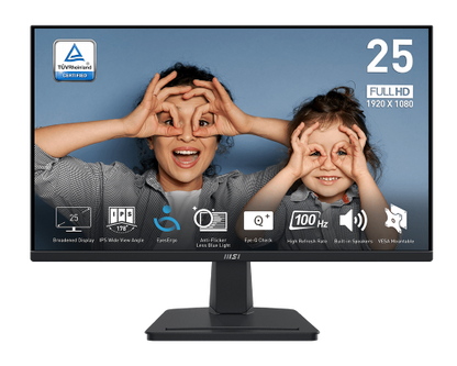 MSI PRO MP251 Professional Business Monitor 25 inch - 100Hz 1Ms FHD IPS Monitor