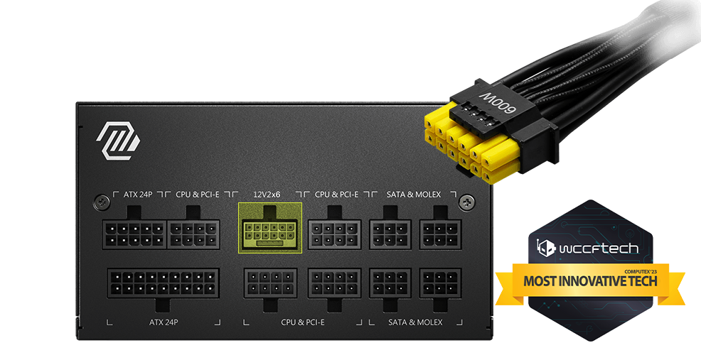 MSI MAG A850GL 850 واط PCIE 5.1 ​​- ATX 3.1 - وحدة تزويد طاقة كاملة - حاصلة على شهادة 80 Plus Gold