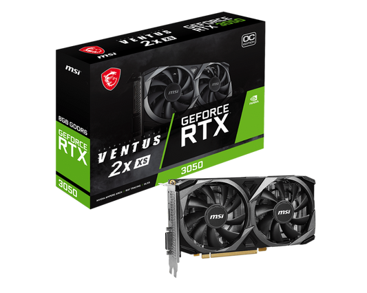 MSI RTX 3050 VENTUS 2X XS 8G OC