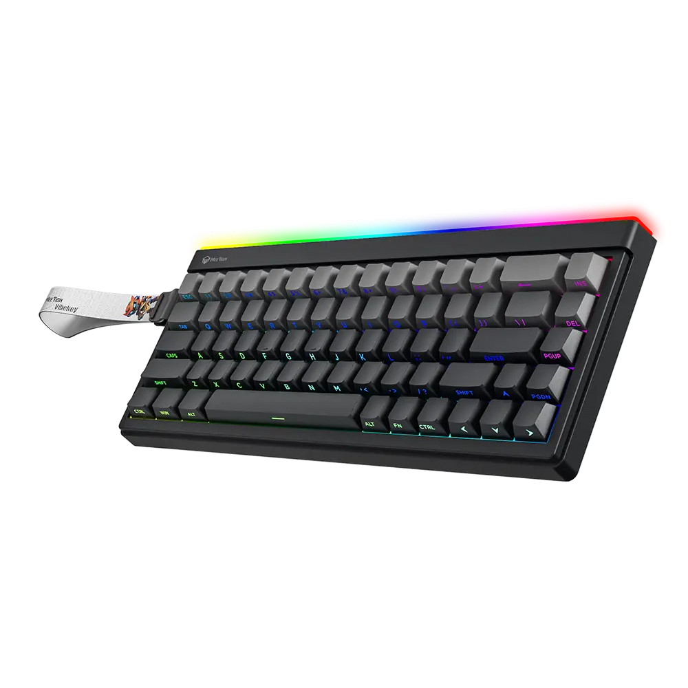 Meetion VibeKey B68 Gaming Keyboard – 68 Keys, RGB Colorful, USB + 2.4G + BT, 4000mAh Battery