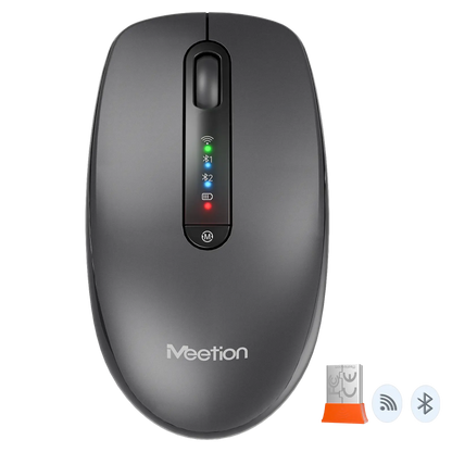 Meetion BTM100R Wireless And Bluetooth Dual Mode Silent Rechargeable Mouse