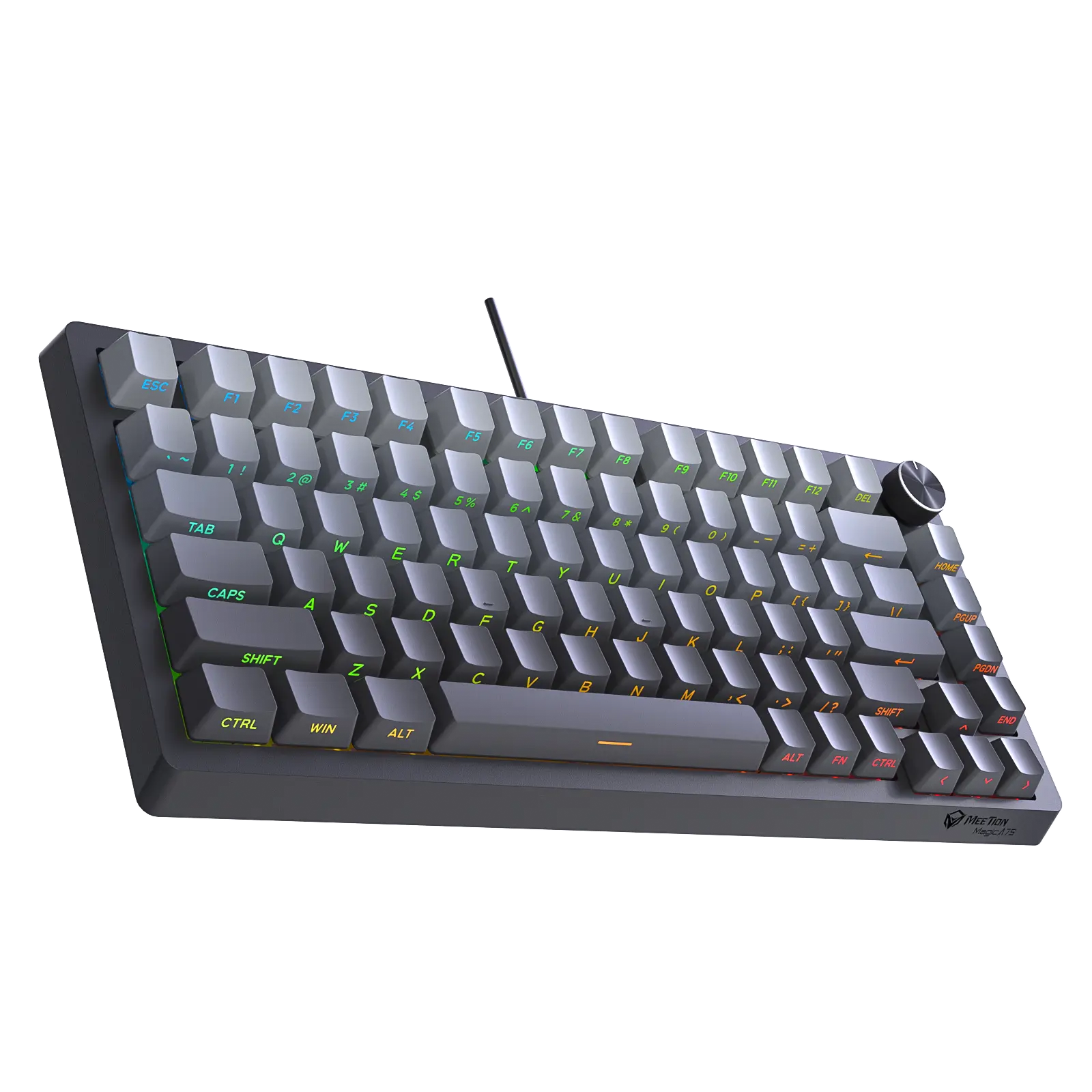 Meetion Magic A75 Magnetic Switch Hot-Swappable ABS Double Shot Keycaps Pro Grade 75 Compact Mechanical Keyboard