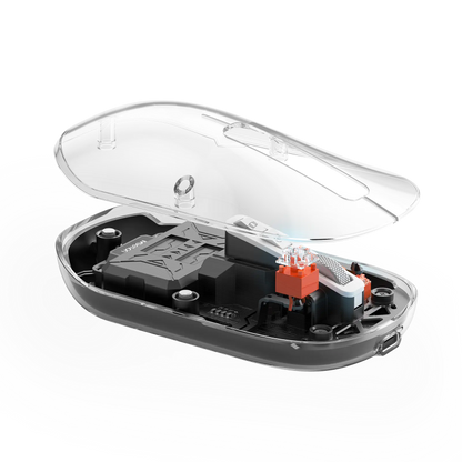 Meetion BTM005 Wireless And Bluetooth Dual Mode Rechargeable Transparent Mouse