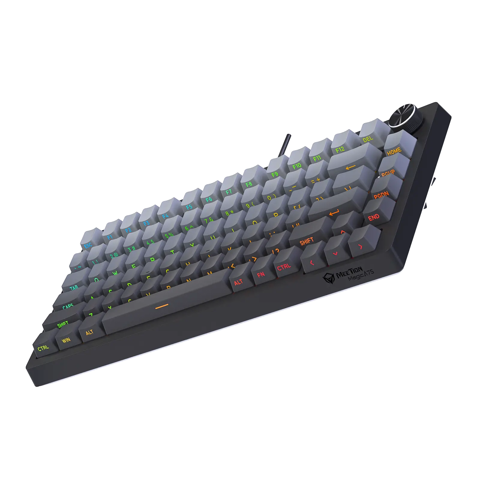 Meetion Magic A75 Magnetic Switch Hot-Swappable ABS Double Shot Keycaps Pro Grade 75 Compact Mechanical Keyboard