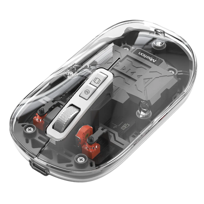 Meetion BTM005 Wireless And Bluetooth Dual Mode Rechargeable Transparent Mouse