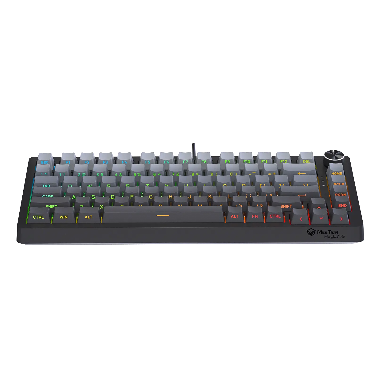Meetion Magic A75 Magnetic Switch Hot-Swappable ABS Double Shot Keycaps Pro Grade 75 Compact Mechanical Keyboard