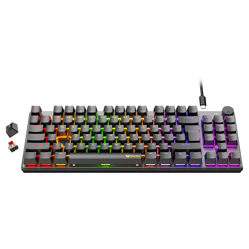 MEETION MK008 PRO RGB 80% TKL Red switch Arabic Wired Mechanical Keyboard