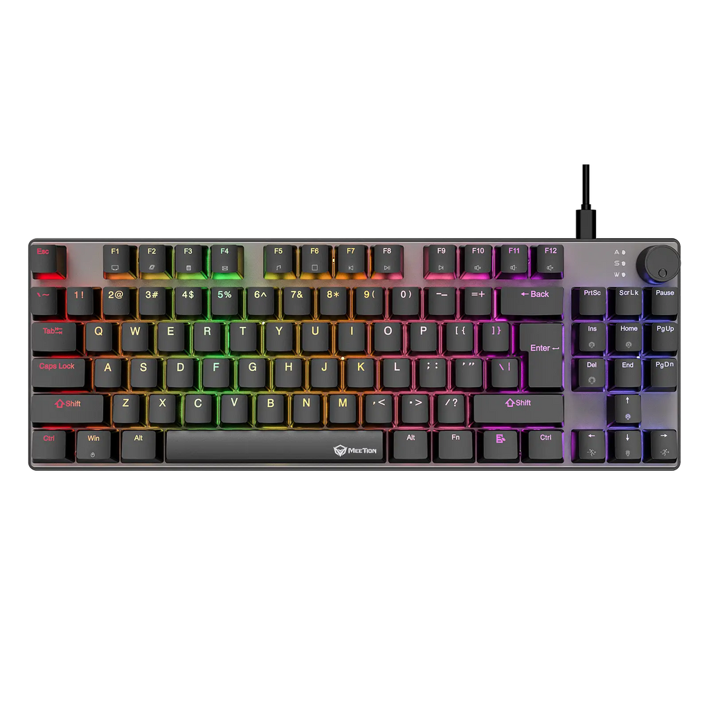 MEETION MK008 PRO RGB 80% TKL Red switch Arabic Wired Mechanical Keyboard