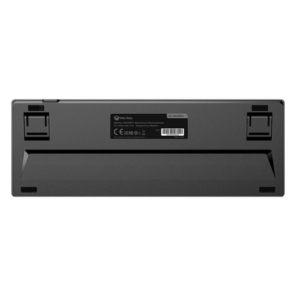 Wired mechanical keyboard backplate view in dark gray