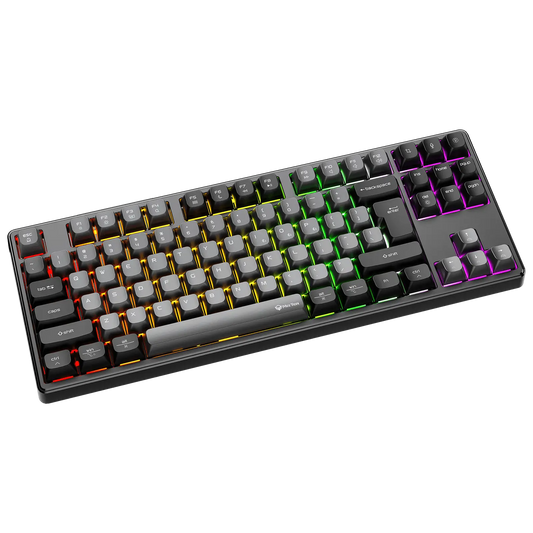 Meetion MK14 TKL RGB Hot Swappable 3 Mode Rechargeable Wireless And Bluetooth AR/EN Mechanical Keyboard