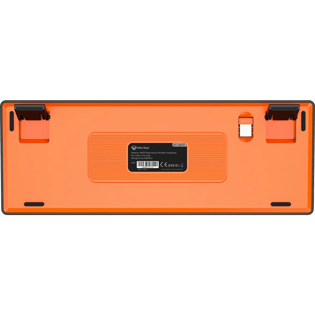 Meetion MK14 TKL RGB Hot Swappable 3 Mode Rechargeable Wireless And Bluetooth AR/EN Mechanical Keyboard