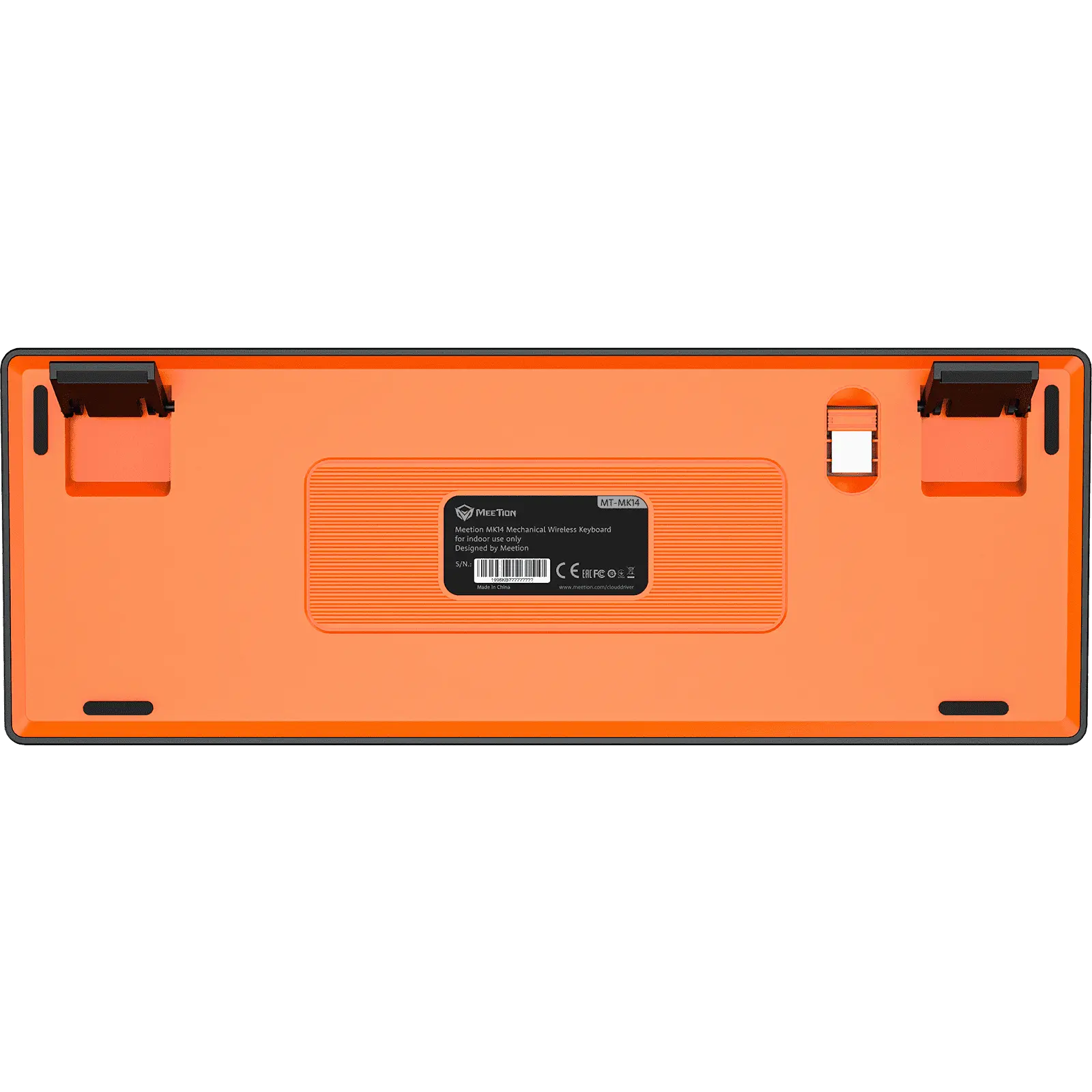 Meetion MK14 TKL RGB Hot Swappable 3 Mode Rechargeable Wireless And Bluetooth AR/EN Mechanical Keyboard
