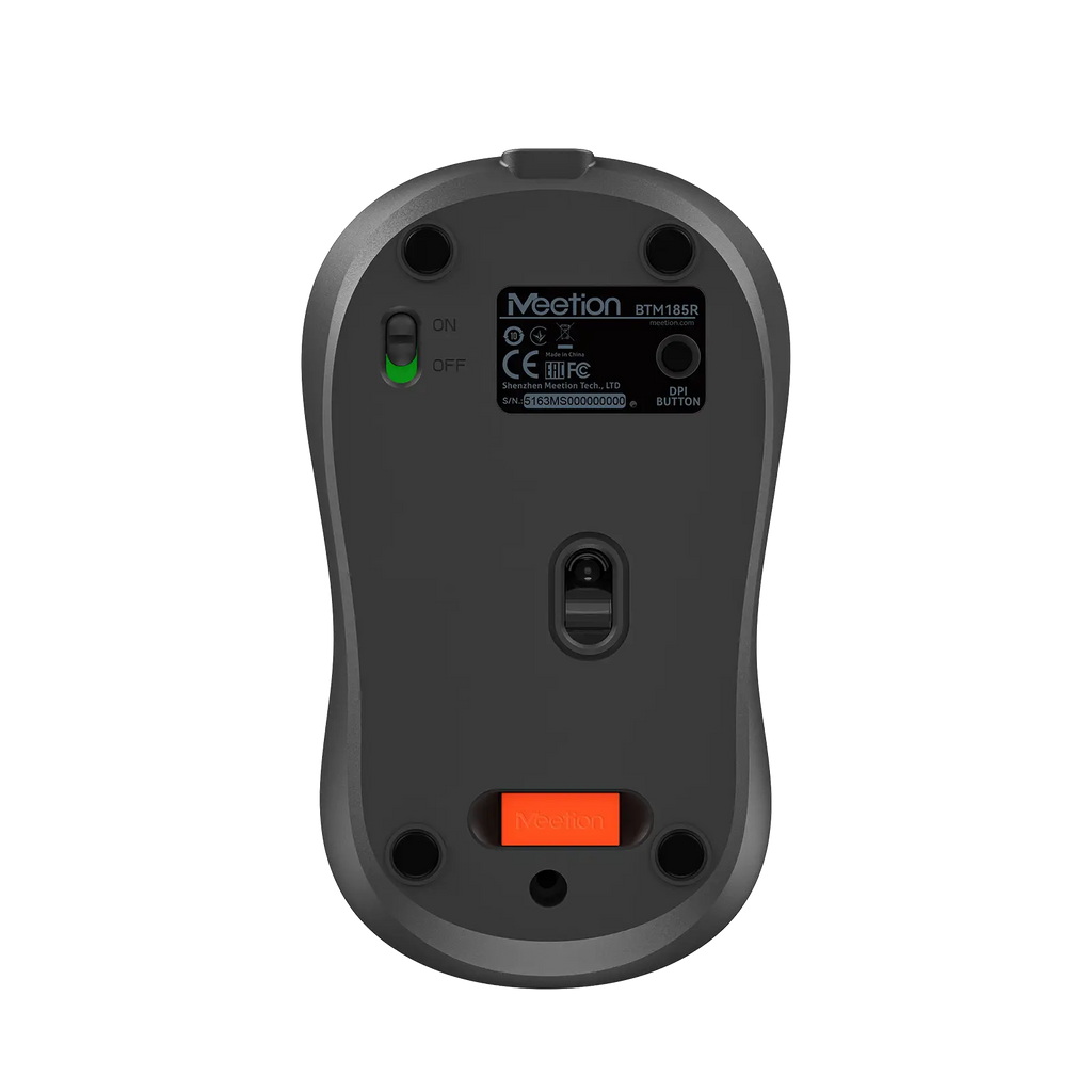 Meetion BTM185R Rechargeable Wireless & Bluetooth Dual Mode Mouse – Silent & Ergonomic