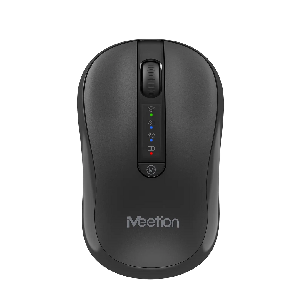 Meetion BTM185R Rechargeable Wireless & Bluetooth Dual Mode Mouse – Silent & Ergonomic