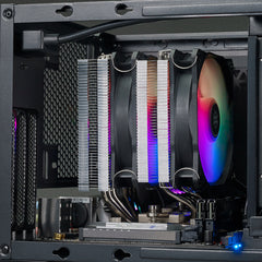 silverstone Hydrogon D120 ARGB Dual tower CPU cooler with 6 heat-pipes and dual 120mm ARGB fans