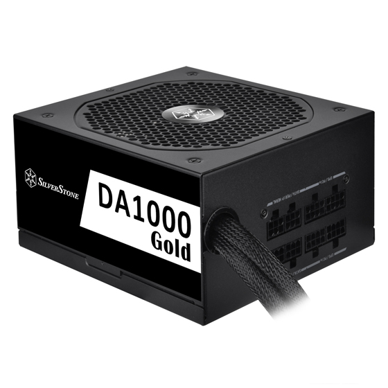 مزود طاقة SilverStone DA1000 Gold Cybenetics 1000W شبه معياري ATX مزود بمنفذ PCIe 5.0 12+4 سنون 