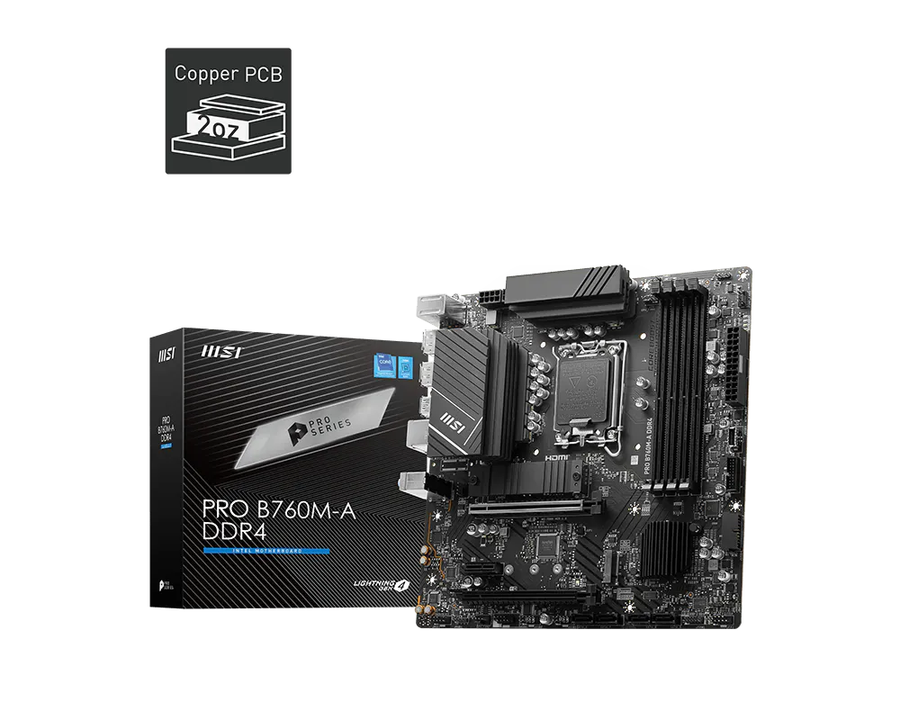 MSI PRO B760M-A DDR4 Intel LGA 1700 Motherboard