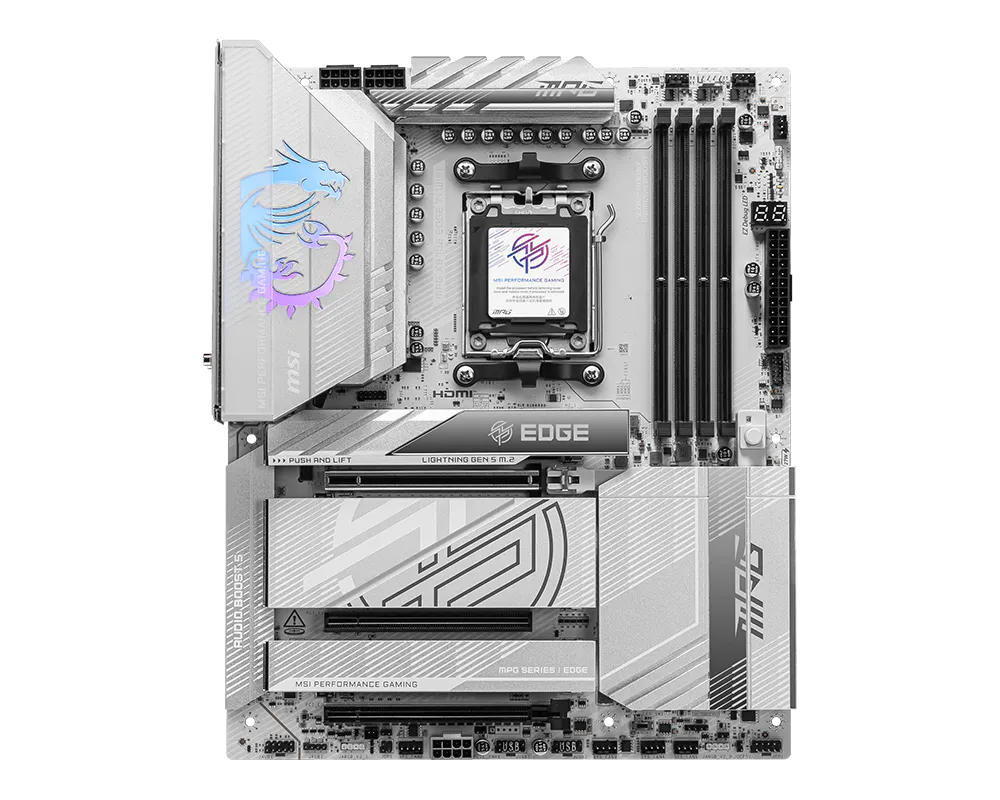 MSI MPG X870E EDGE TI WIFI Pcie 5.0 AM5 ATX Motherboard