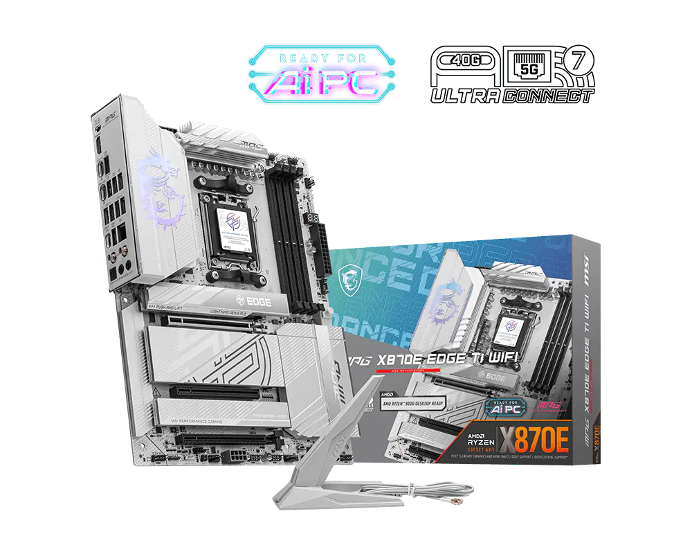 MSI MPG X870E EDGE TI WIFI Pcie 5.0 AM5 ATX Motherboard