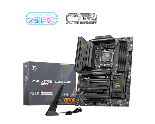 MSI MAG X870E Tomahawk WiFi Pcie 5.0 AM5 ATX Motherboard
