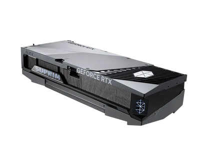 MSI SUPRIM SOC graphics card angled view with GeForce RTX branding on shroud